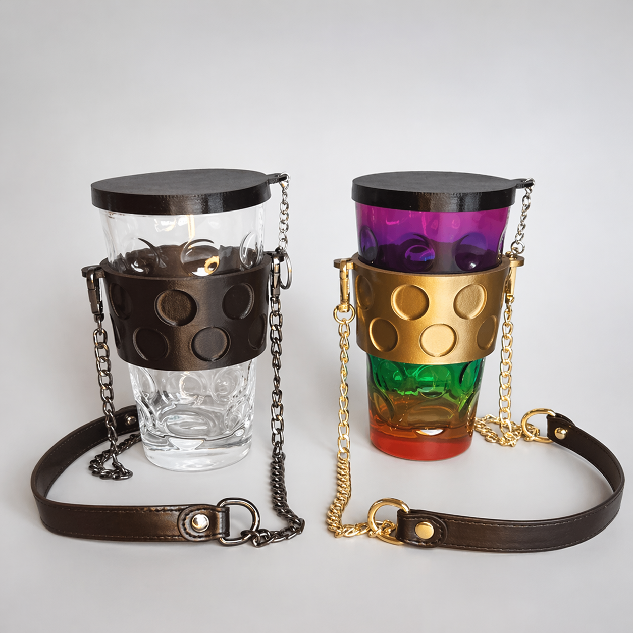 Lederriemen für Dubbeglas Halter