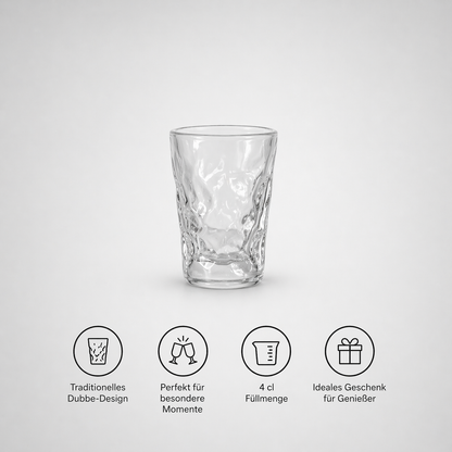 Dubbe-Schnapsglas mit Halter