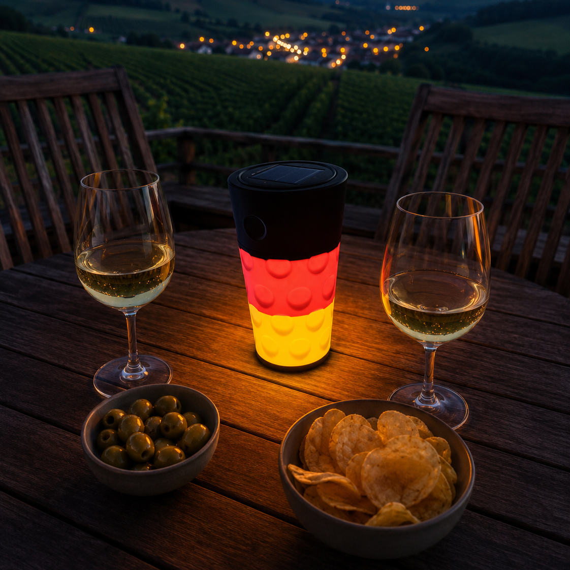 Dubbeglas Solarlampe