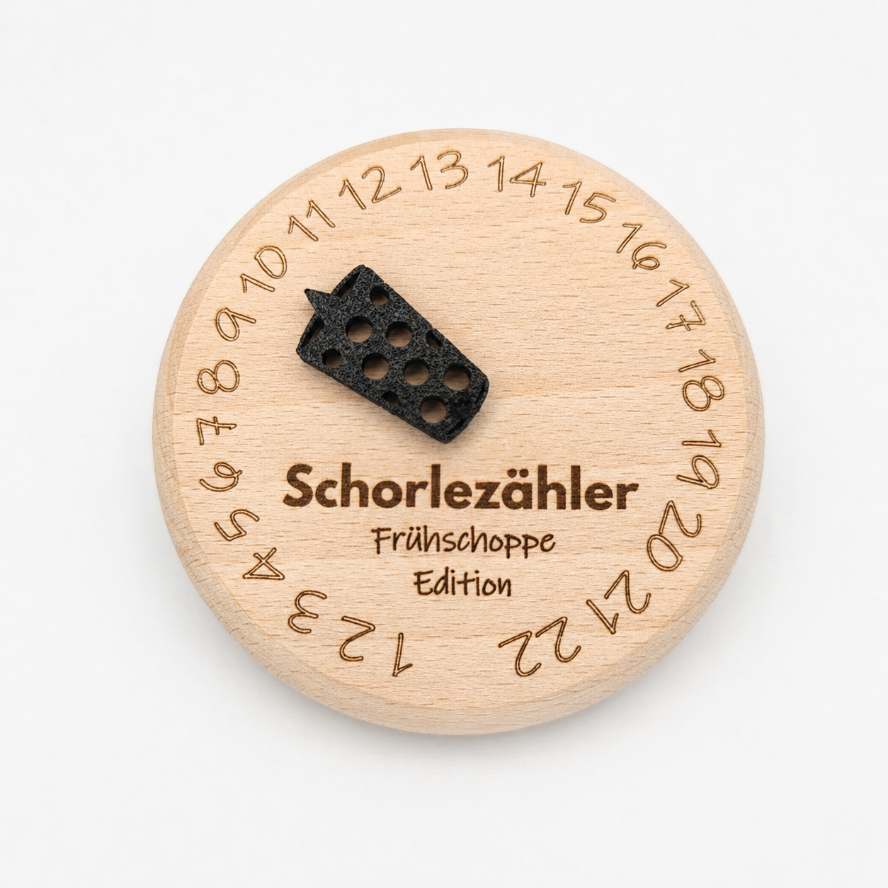 "Schorlezähler" Holzdeckel für Gläser