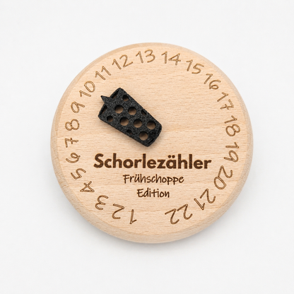 "Schorlezähler" Holzdeckel für Gläser