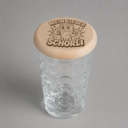 Holzdeckel für Dubbeglas & Trinkgläser