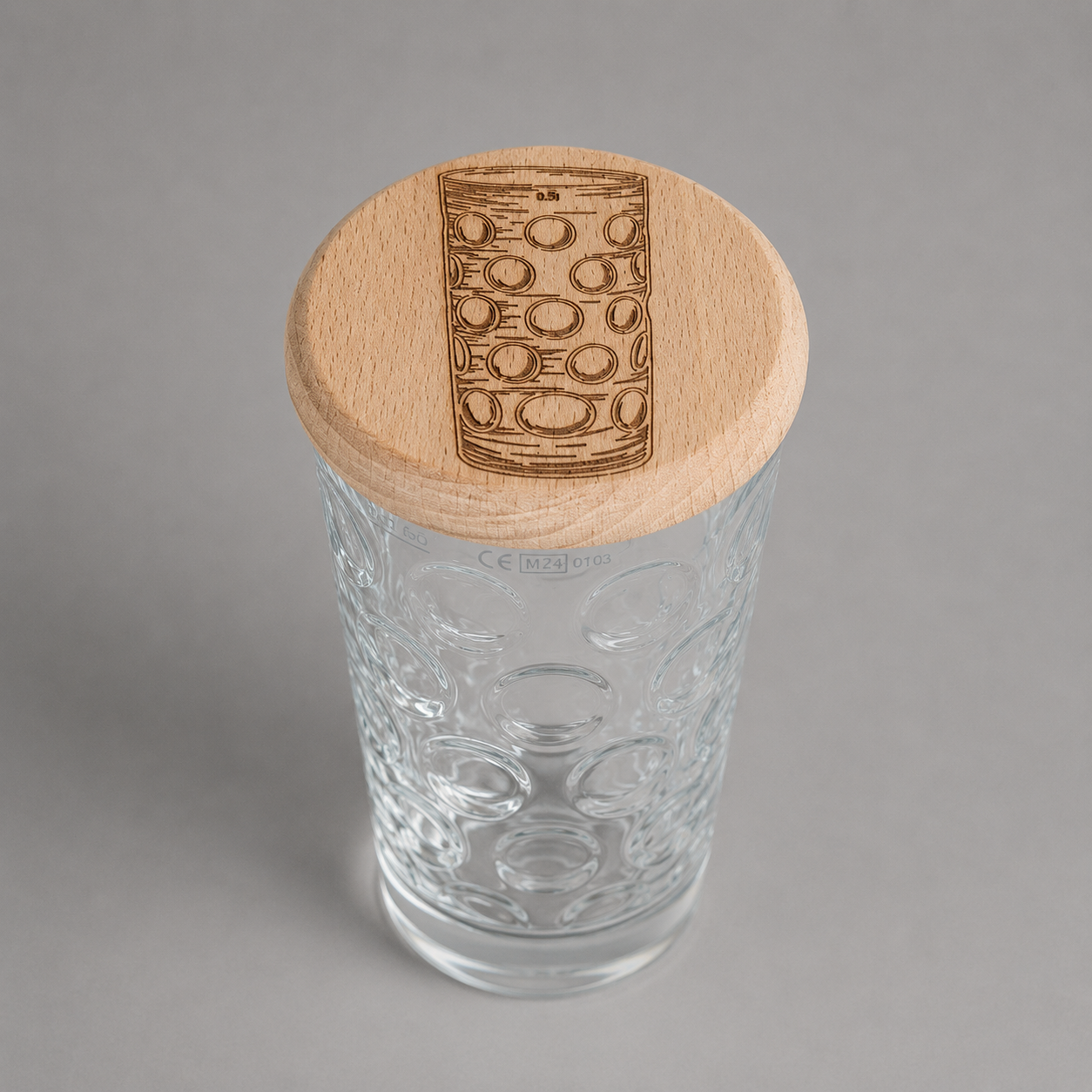 Holzdeckel für Dubbeglas & Trinkgläser