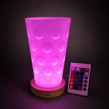 Dubbeglas RGB Lampe