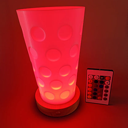 Dubbeglas Lampe