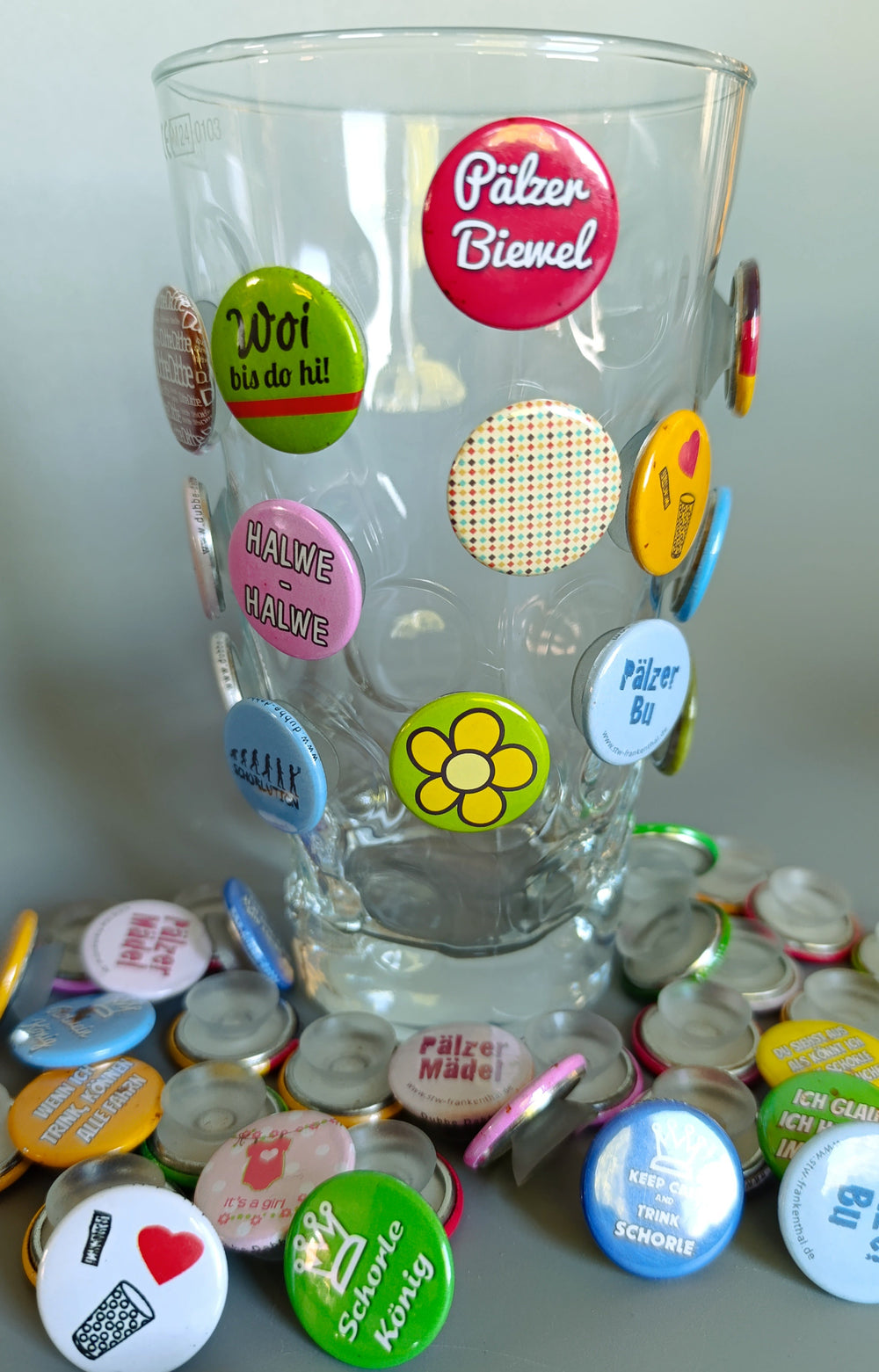 Dubbe Dabbe Glasmarkierer – Pfälzer Weinfest Zubehör – Dubbe ohne Ende