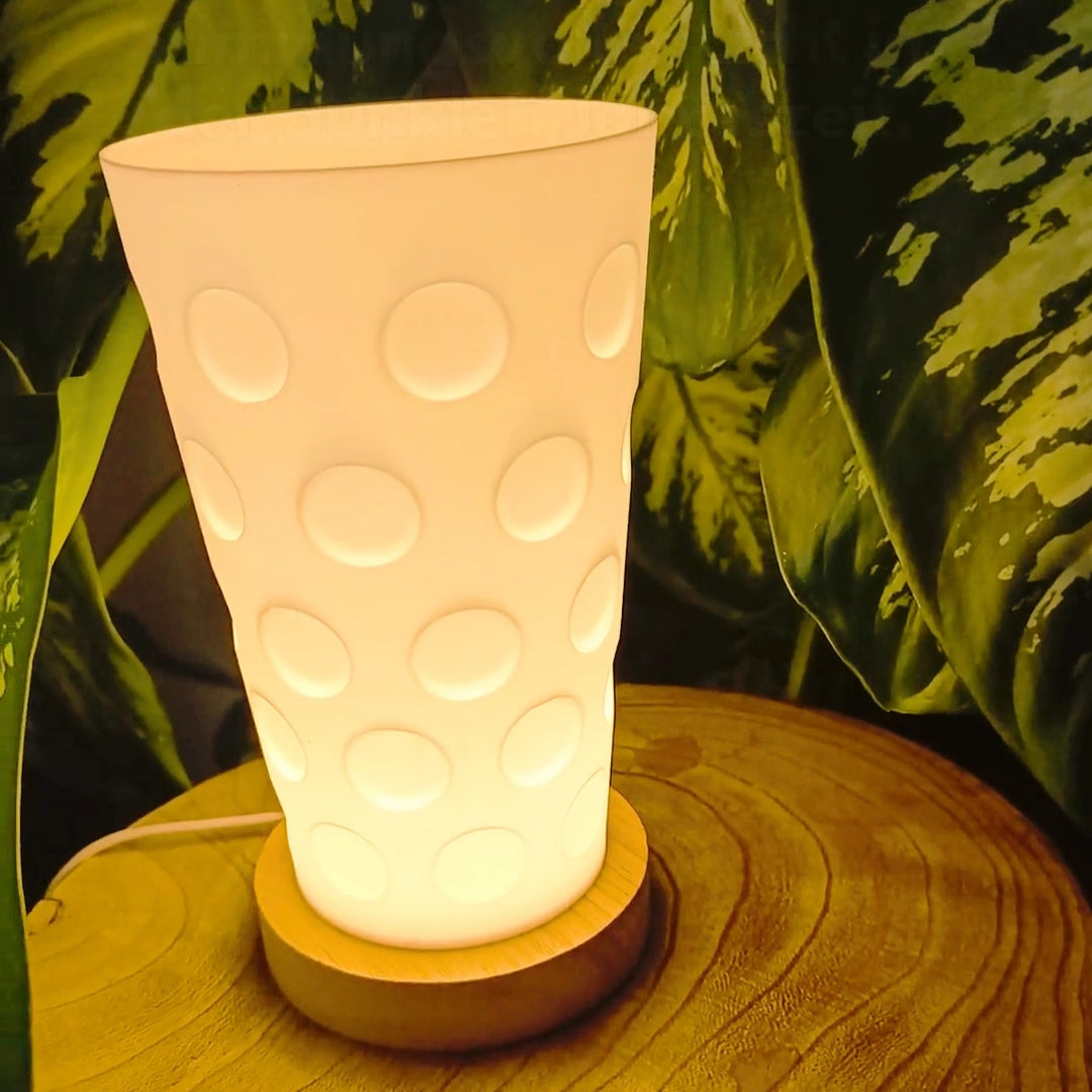 Dubbeglas USB Lampe