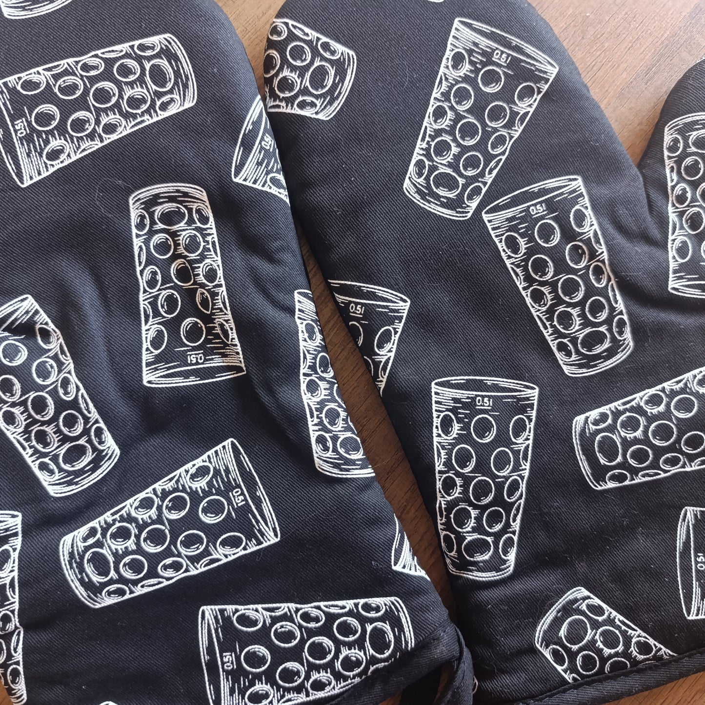 Dubbeglas Topflappen & Ofenhandschuh Set