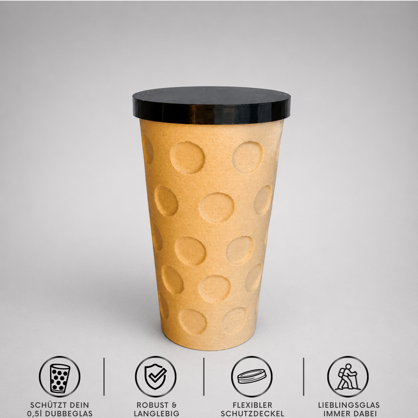 Dubbeglas Transportbox "Wood Edition"