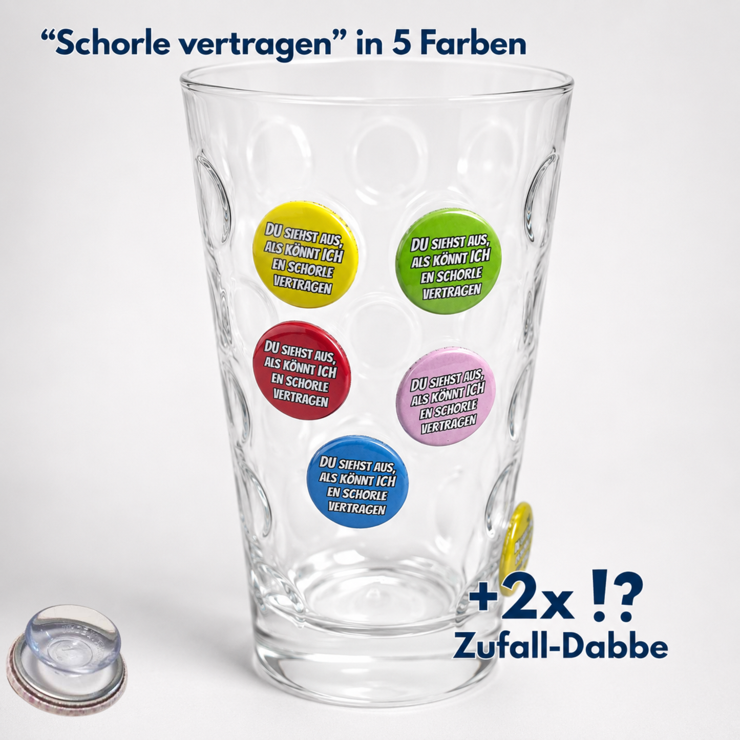 Individuelle Dubbe Dabbe für Weinfest und Rieslingschorle