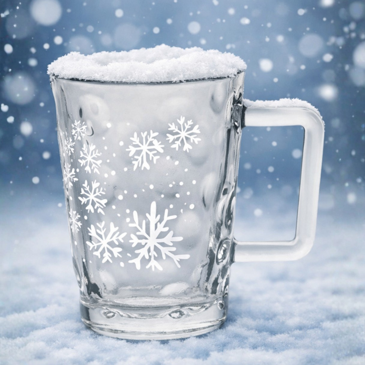 Dubbe-Tässel mit Wintermotiv