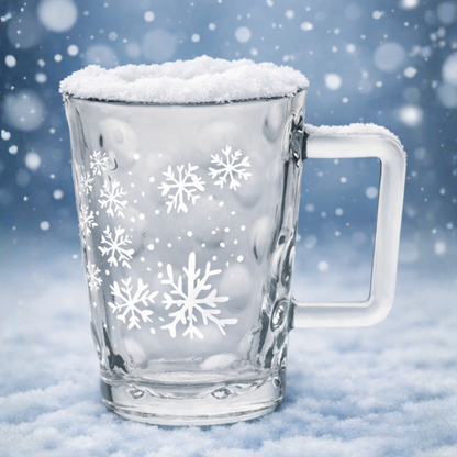 Dubbe-Tässel mit Wintermotiv