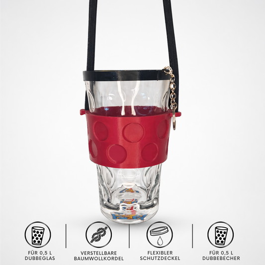 Dubbeglas Halter als Pfälzer Weinfest Zubehör
