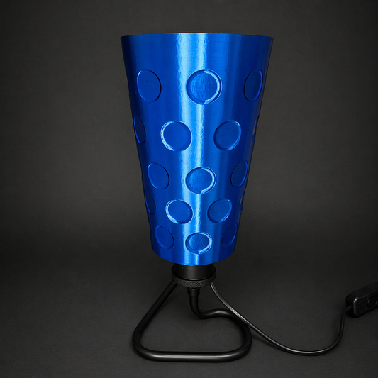 Handgefertigte Dubbeglas Lampe im Pfälzer Weinfest Stil