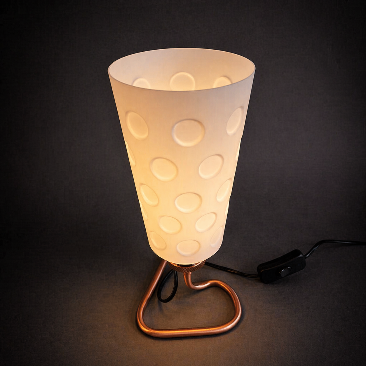 Pfälzer Dubbeglas Lampe als stilvolle Wohnzimmer Deko