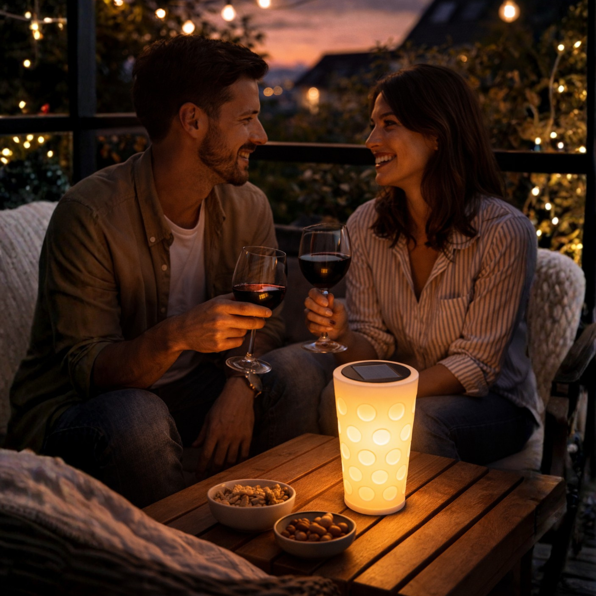 Dubbeglas Solarlampe als Geschenk aus der Pfalz