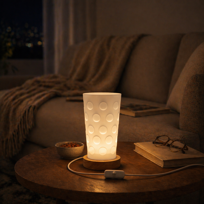 Gemütliche Dubbeglas USB Lampe im Weinfest Stil