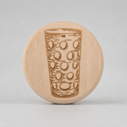 Holzdeckel für Dubbeglas & Trinkgläser