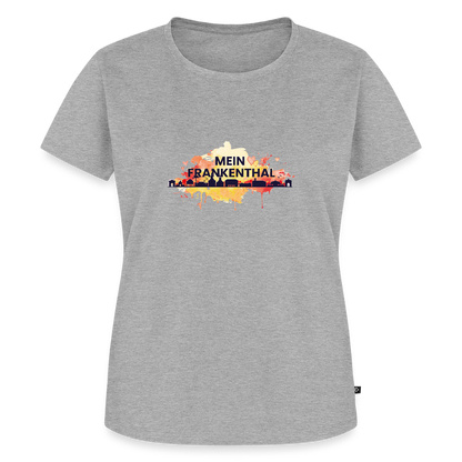 Damen Shirt mit farbiger Frankenthal Skyline im Aquarellstil