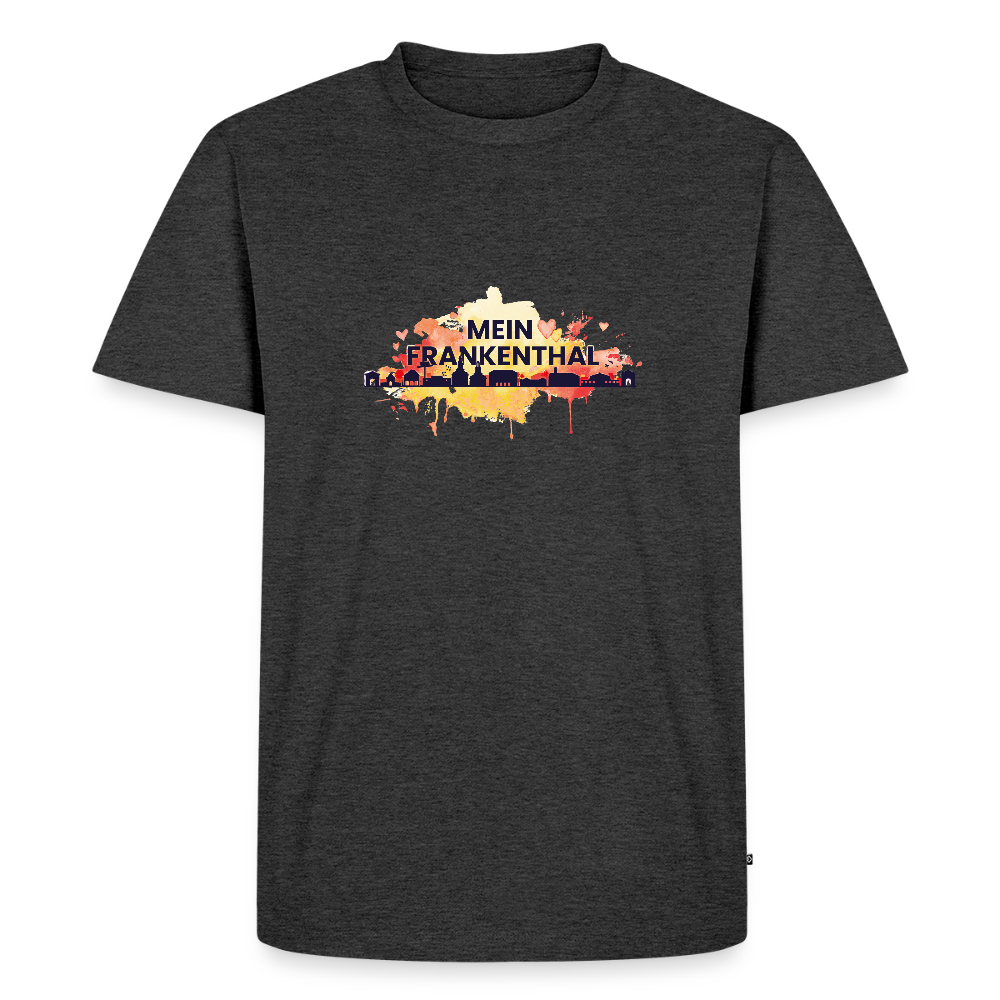 Herren Shirt mit farbiger Frankenthal Skyline im Aquarellstil