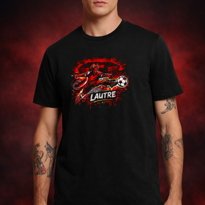 Lautre Fan-Shirt mit Teufel, Fußball und Betze Motiv