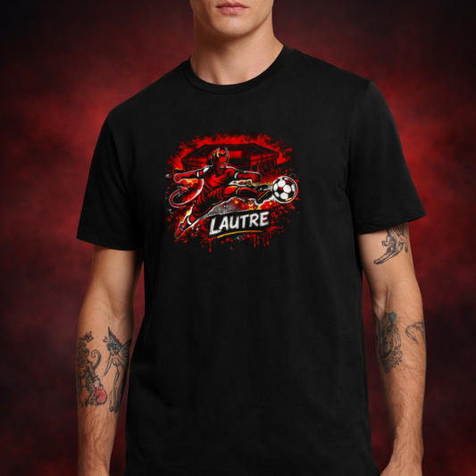 Lautre Fan-Shirt mit Teufel, Fußball und Betze Motiv
