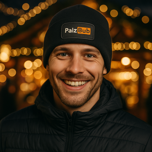 PalzBub Beanie mit markantem Schriftzug
