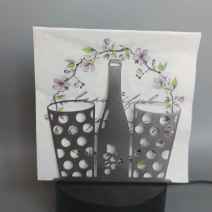 Dubbeglas  Serviettenhalter