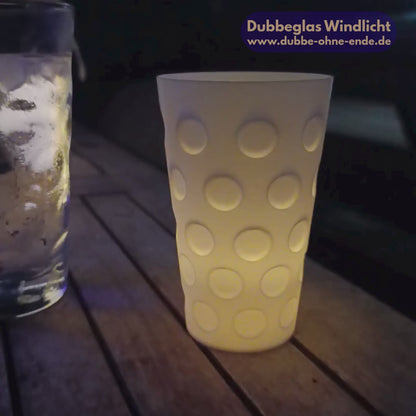 Dubbeglas LED-Windlicht