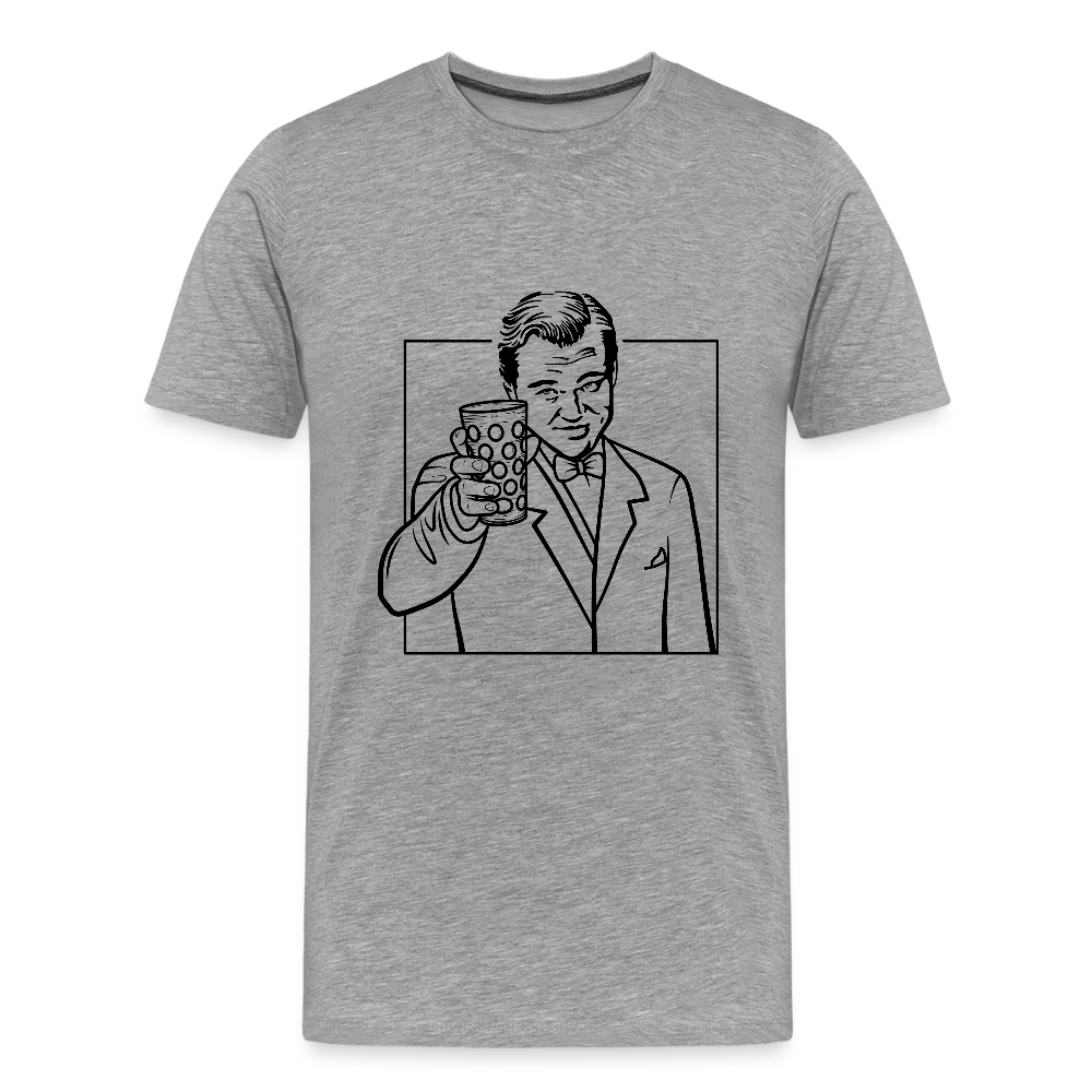 Herren Shirt mit Gatsby Motiv und Rieslingschorle