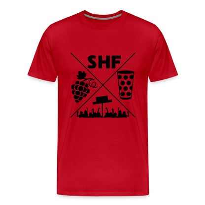 Herren Shirt zum Frankenthaler Strohhutfest mit Dubbeglas und Strohhut