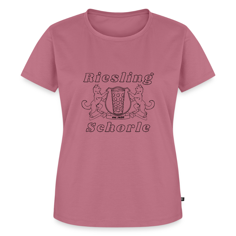 Damen T-Shirt mit Riesling und Schorle Motiv