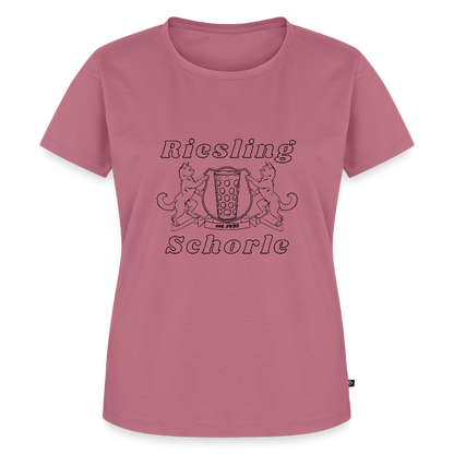 Damen T-Shirt mit Riesling und Schorle Motiv