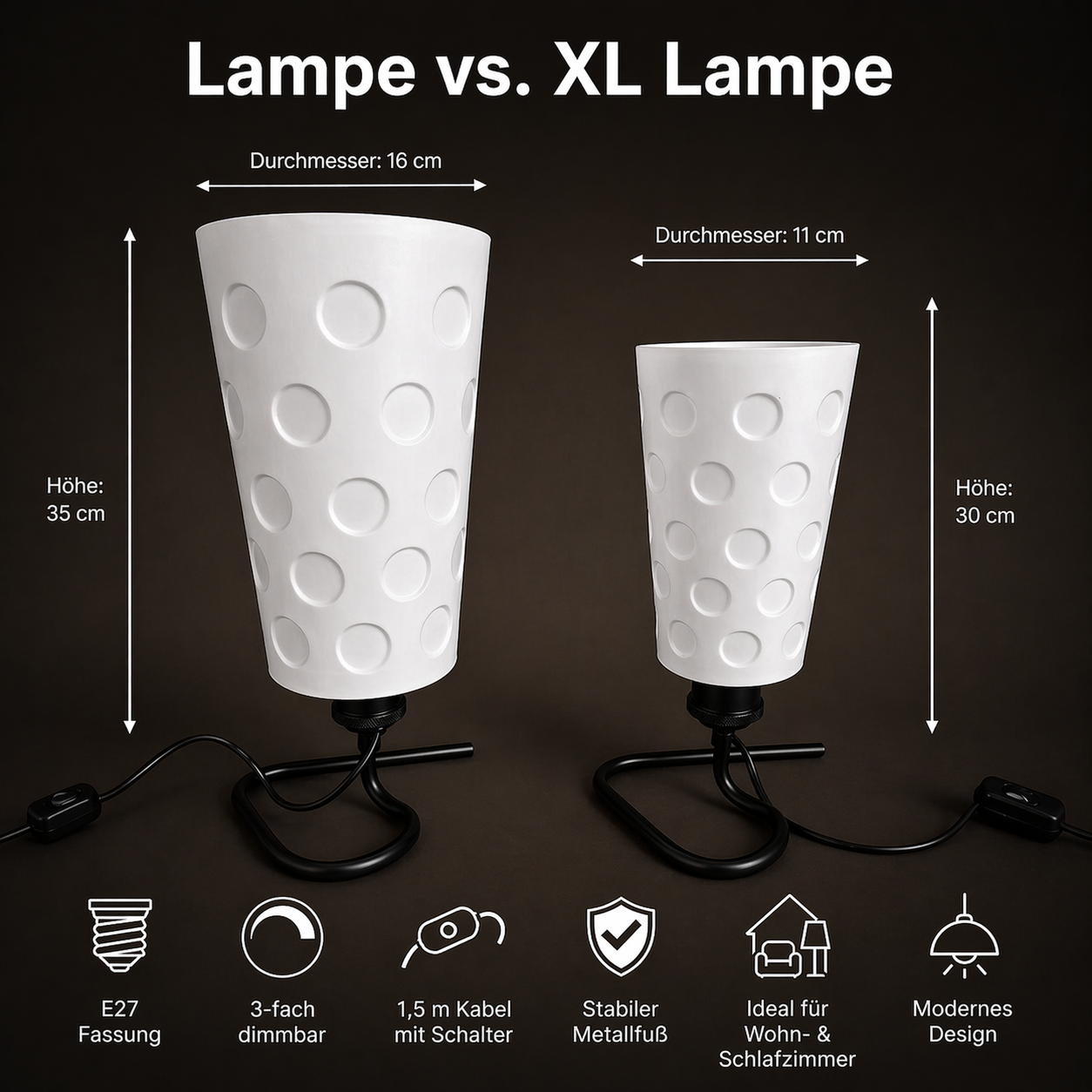 Große Dubbeglas Lampe im Pfälzer Weinfest Stil